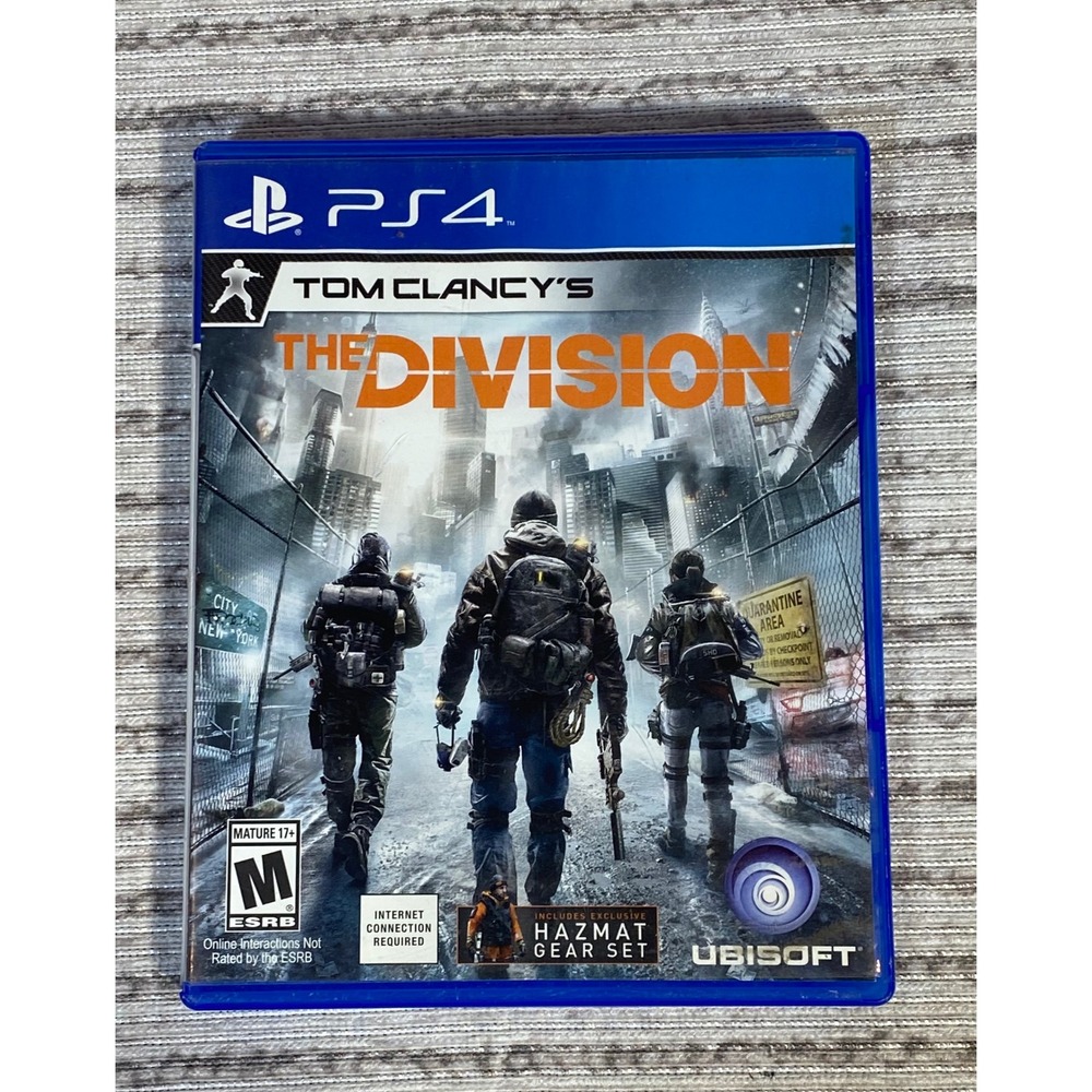 Tom Clancy's The Division Sony PlayStation 4 PS4 Video Game Ubisoft 2016